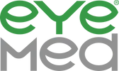 Eye care logo featuring "Eye" in green and "Care" in gray, representing Fox Run Eye Care's commitment to comprehensive eye health services.